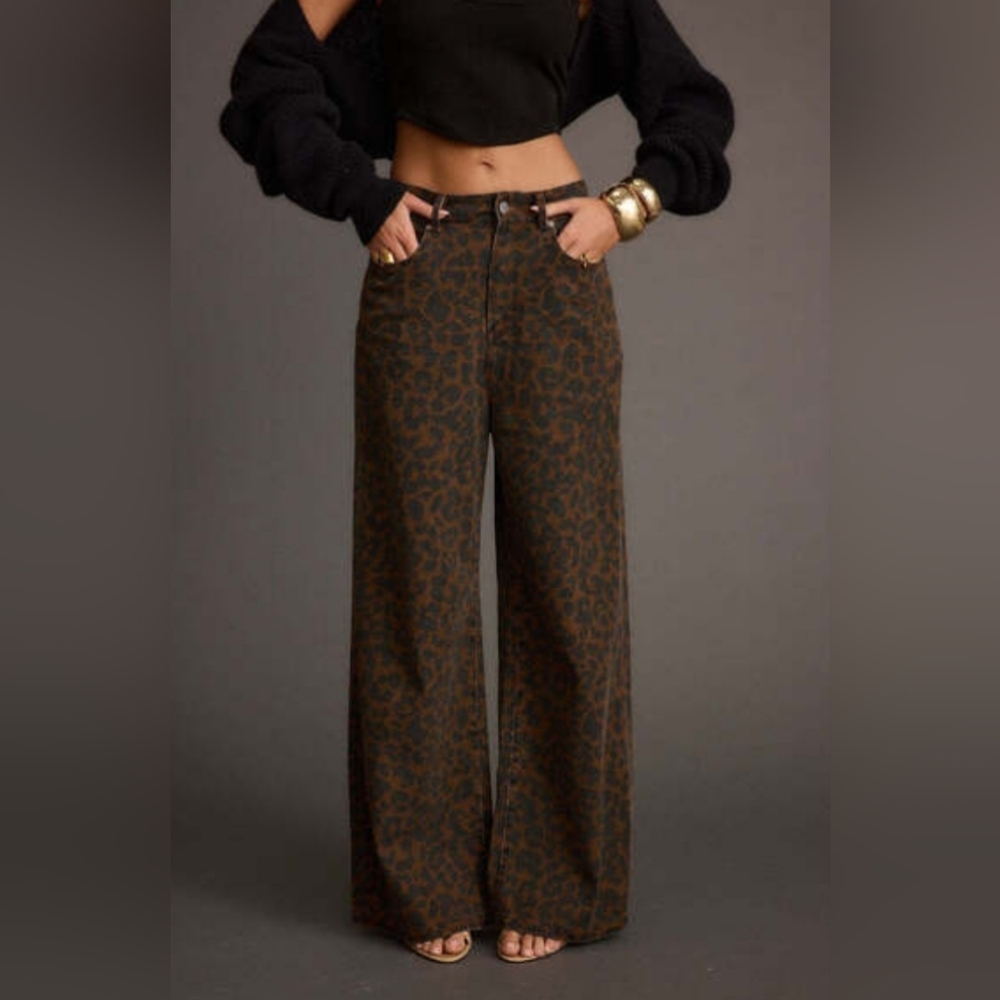 12th Tribe Midland Leopard Print Pant